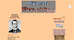 Desktop Screenshot of miss-music.com