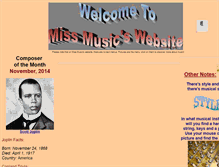 Tablet Screenshot of miss-music.com